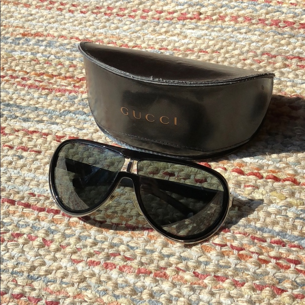 Gucci Aviator Black Sunglasses